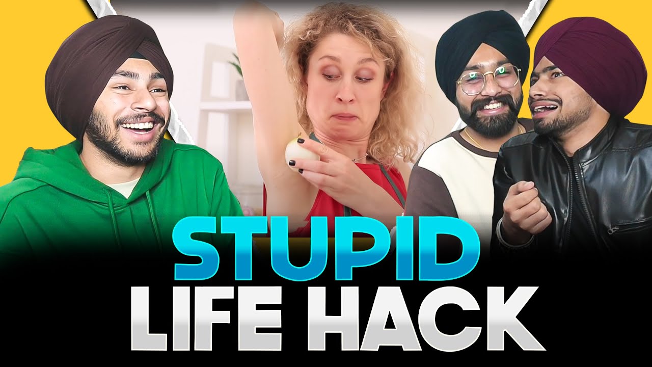 WIERD&USEFULL LIFE HACKES🤣 - WORST LIFE HACK PUNJABI ROAST - HARSH JAGRAON