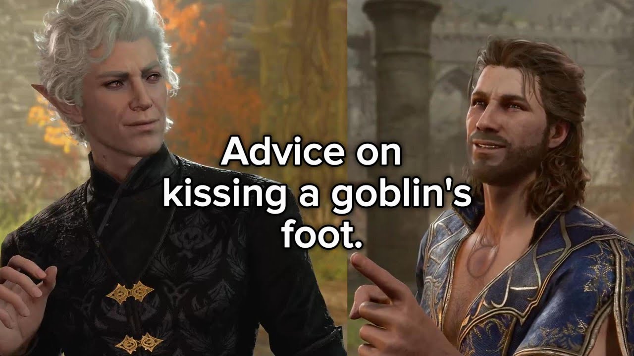Gale vs Astarion's Advice on Kissing a Goblin's Foot | Baldur's Gate 3 | Dark Urge Choice Too