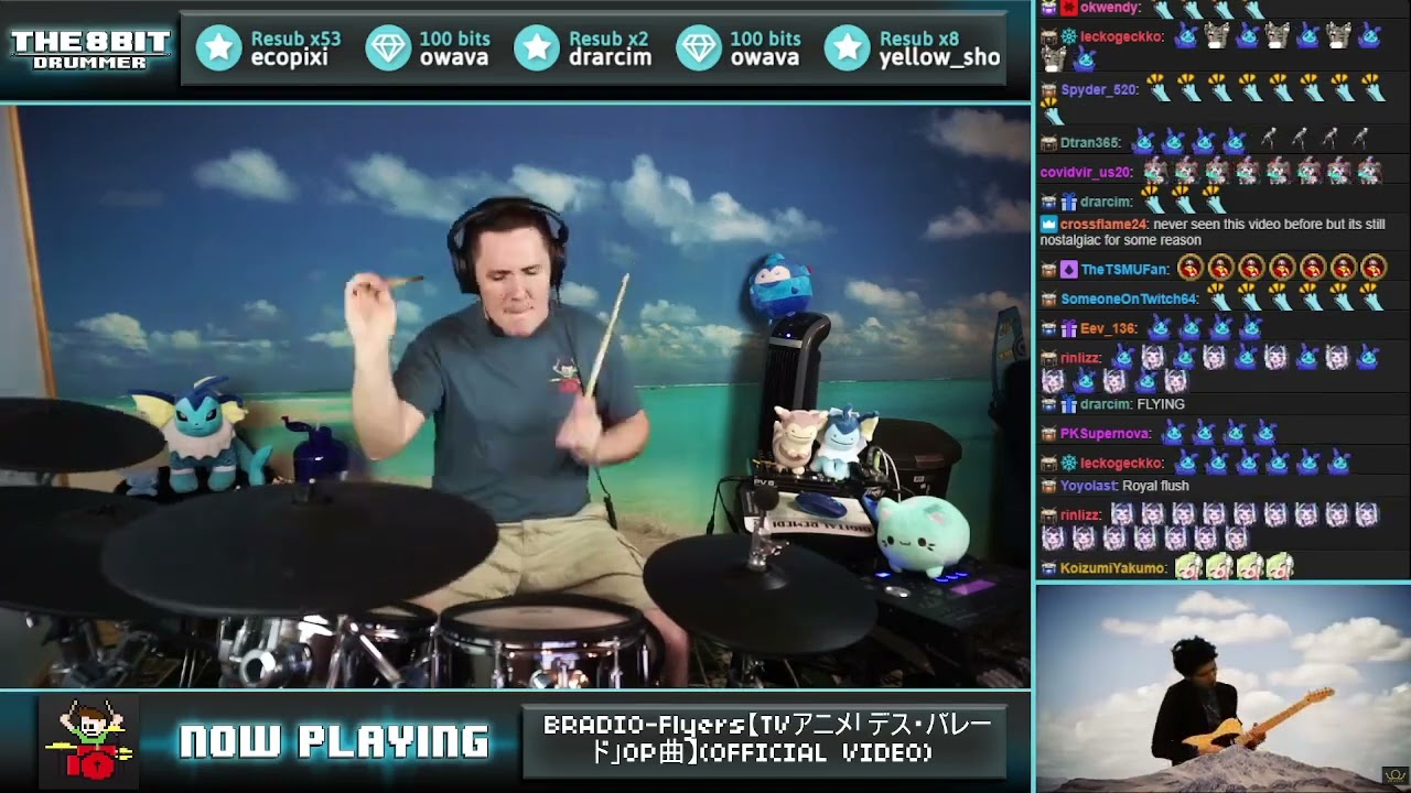 The8BitDrummer plays Flyers by BRADIO (Death Parade OP)