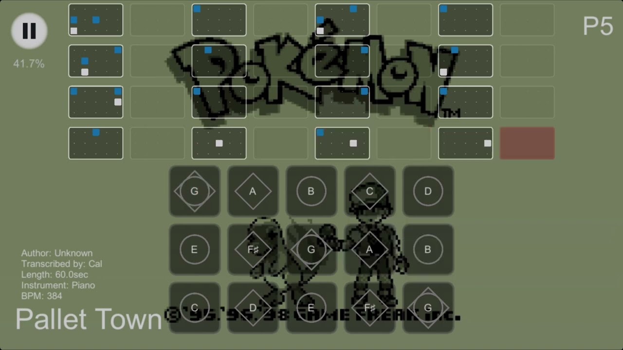 Pallet Town - Pokemon Red & Blue - Sky Music Sheet