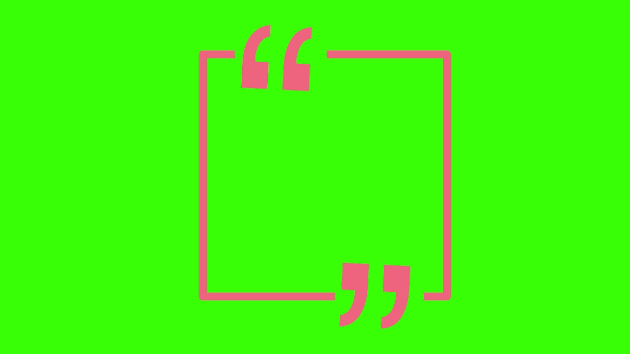 Quotes animations 2 | Green Screen effect