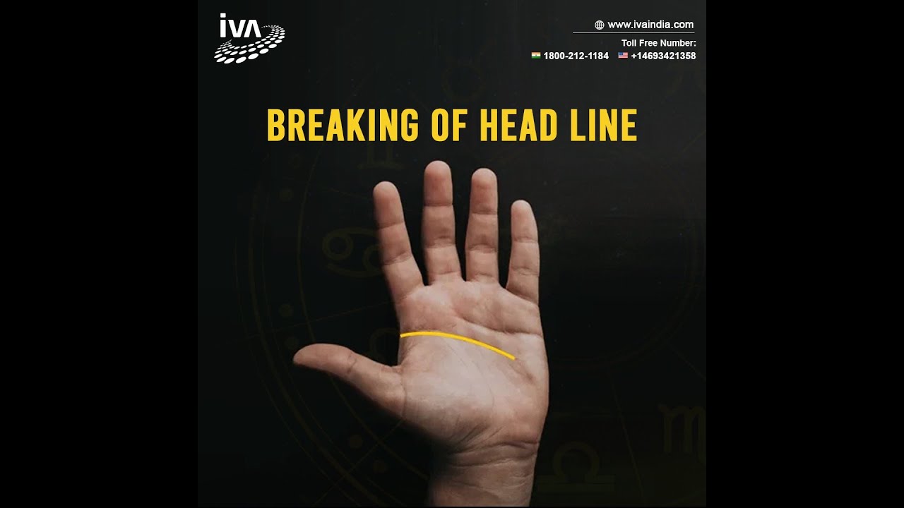 What Does A Break In Headline Suggest In Palmistry?