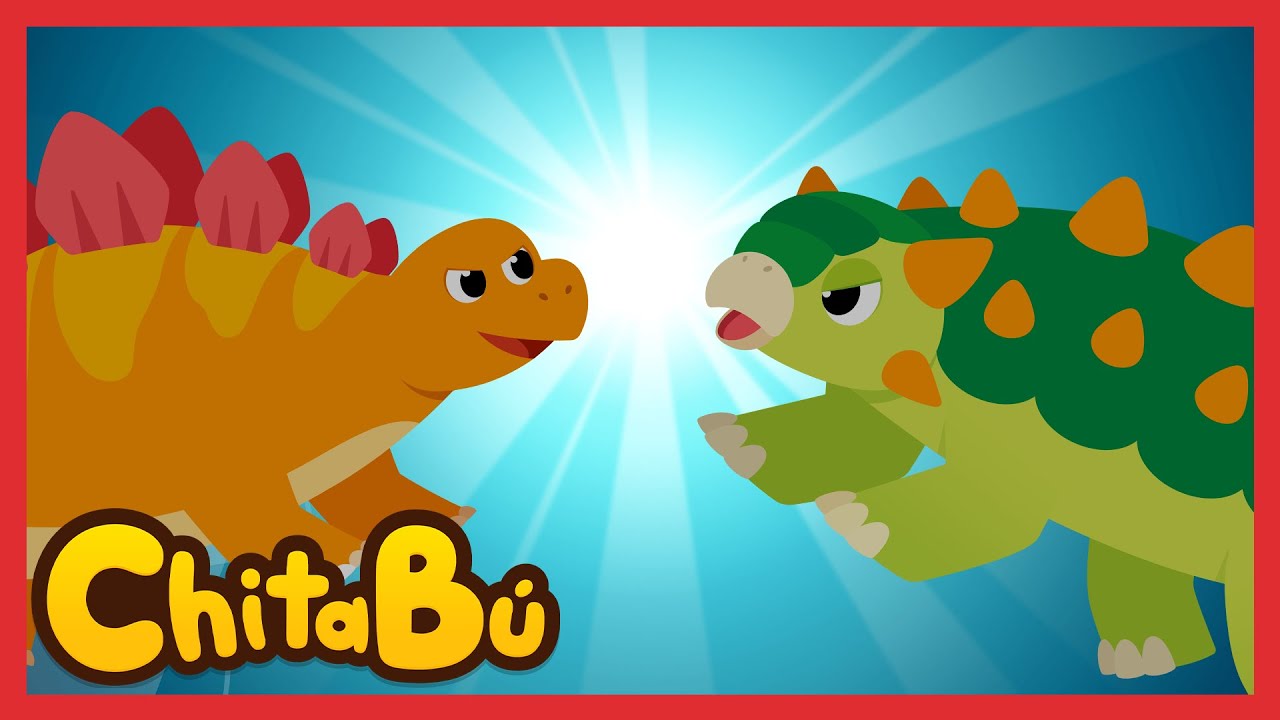 [NUEVA CANCI&Oacute;N 🥳]  Estegosaurio VS Anquilosaurio  | Canciones Infantiles | #ChitaB&uacute;