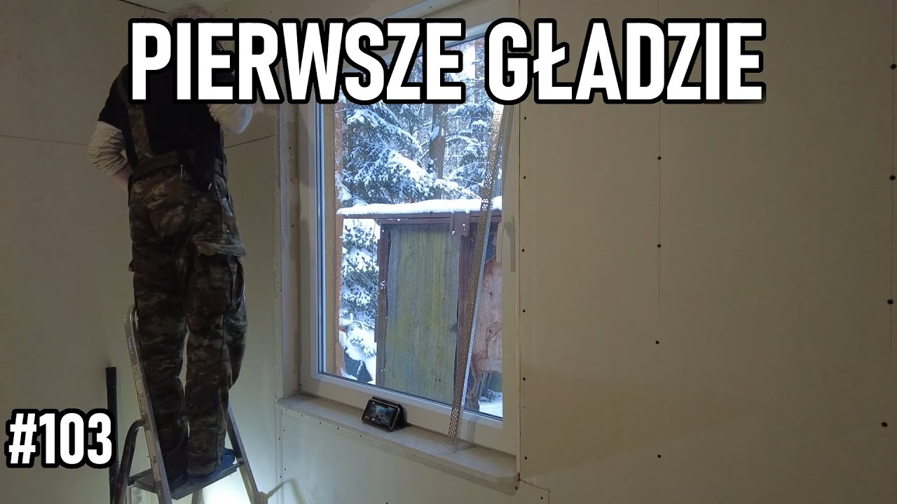 Pierwsze gładzie / Dom szkieletowy / Projekt Maurycy #103