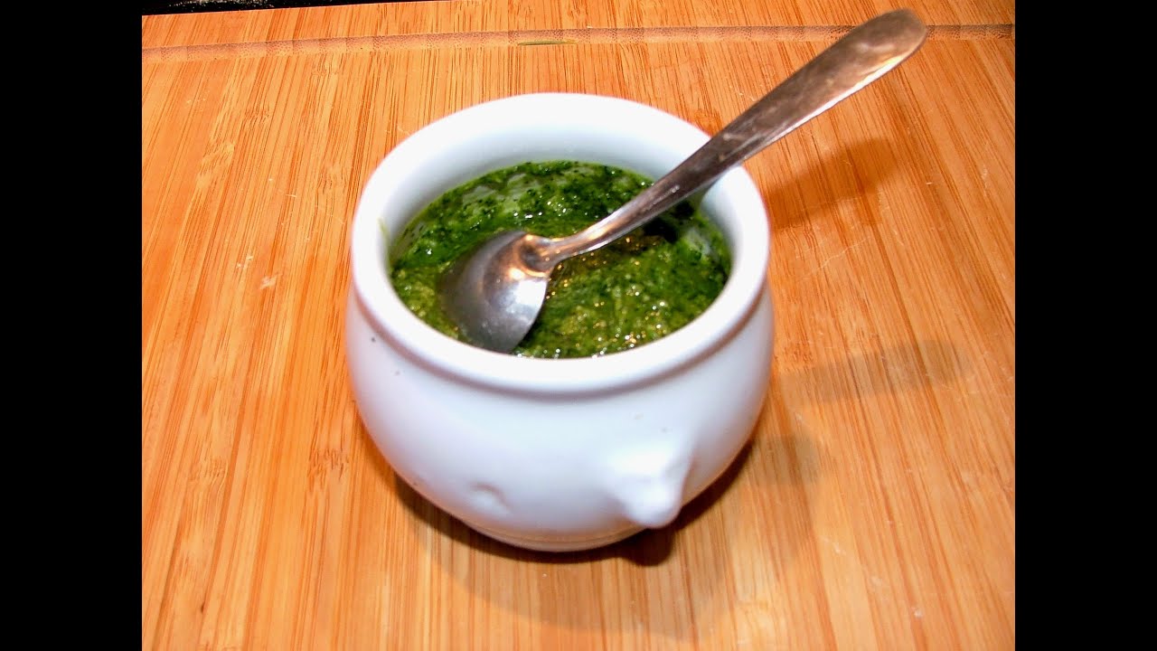 PESTO &agrave; l 'aneth .Recette rapide. Quick and easy to make
