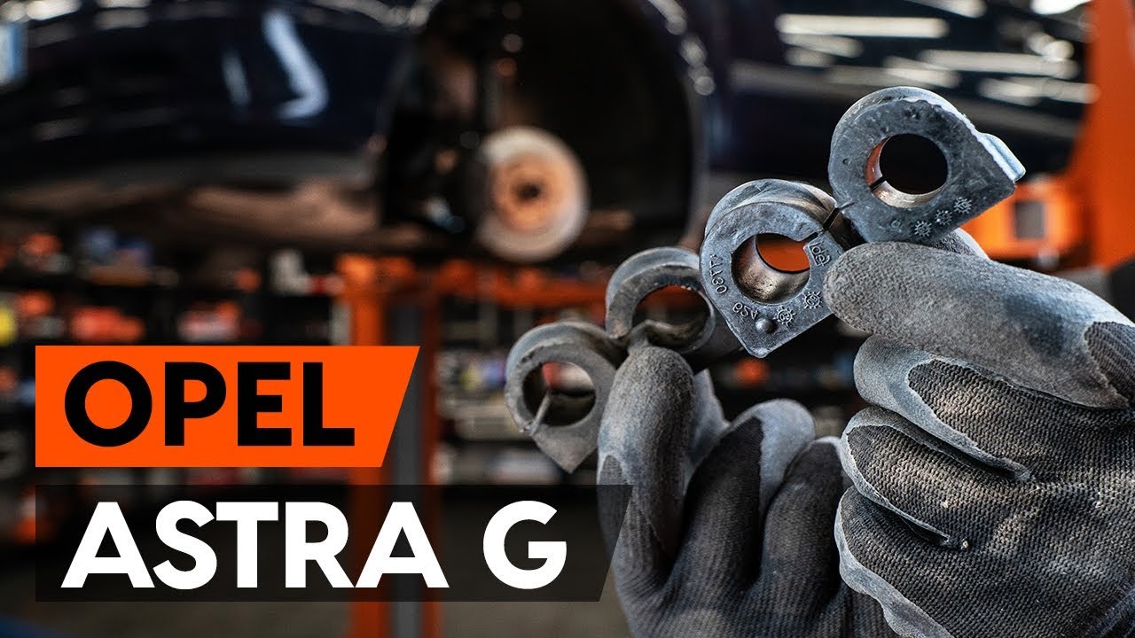 Como substituir casquilhos da barra estabilizadora dianteira no OPEL ASTRA-G CC 1 (F48_,F08_)