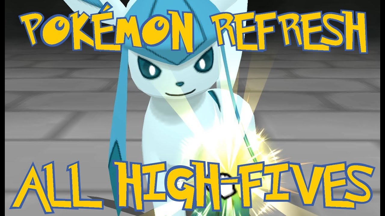 Pokemon Refresh - Все анимации "дай пять"