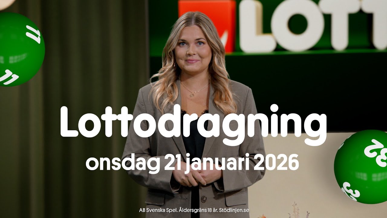 Lotto onsdag 21 januari 2026 | Lottodragningen