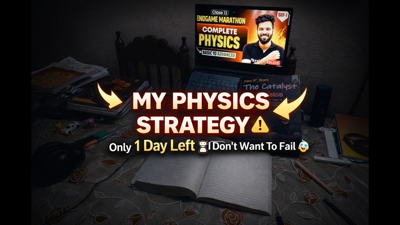 Not Even Half Syllabus Revised 😨 | Physics Exam Tomorrow 💀 | CBSE class 12