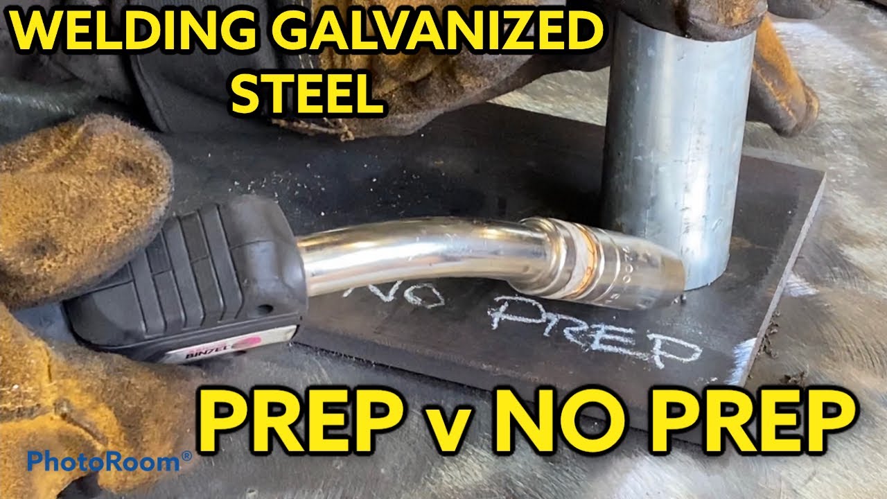 MIG GMAW Welding Galvanized Steel. Prep v No Prep.