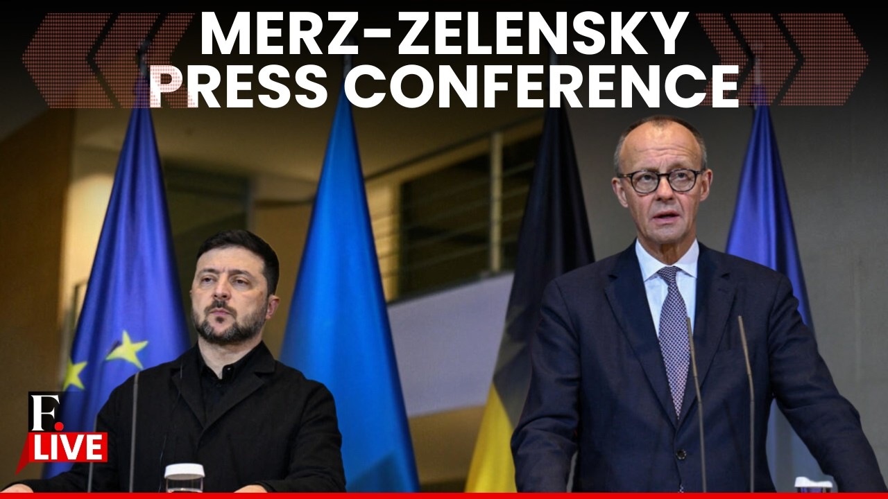 LIVE: Ukraine President Zelensky & German Chancellor Merz Hold Briefing Amid Ukraine War Tensions