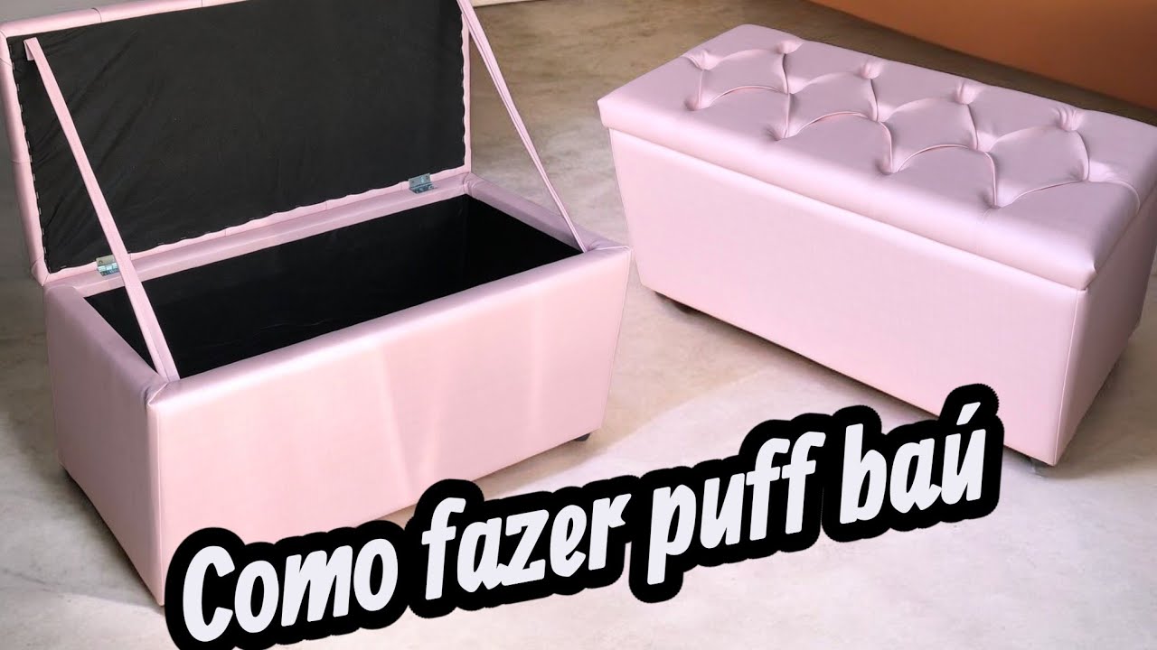 Como fazer puff baú 