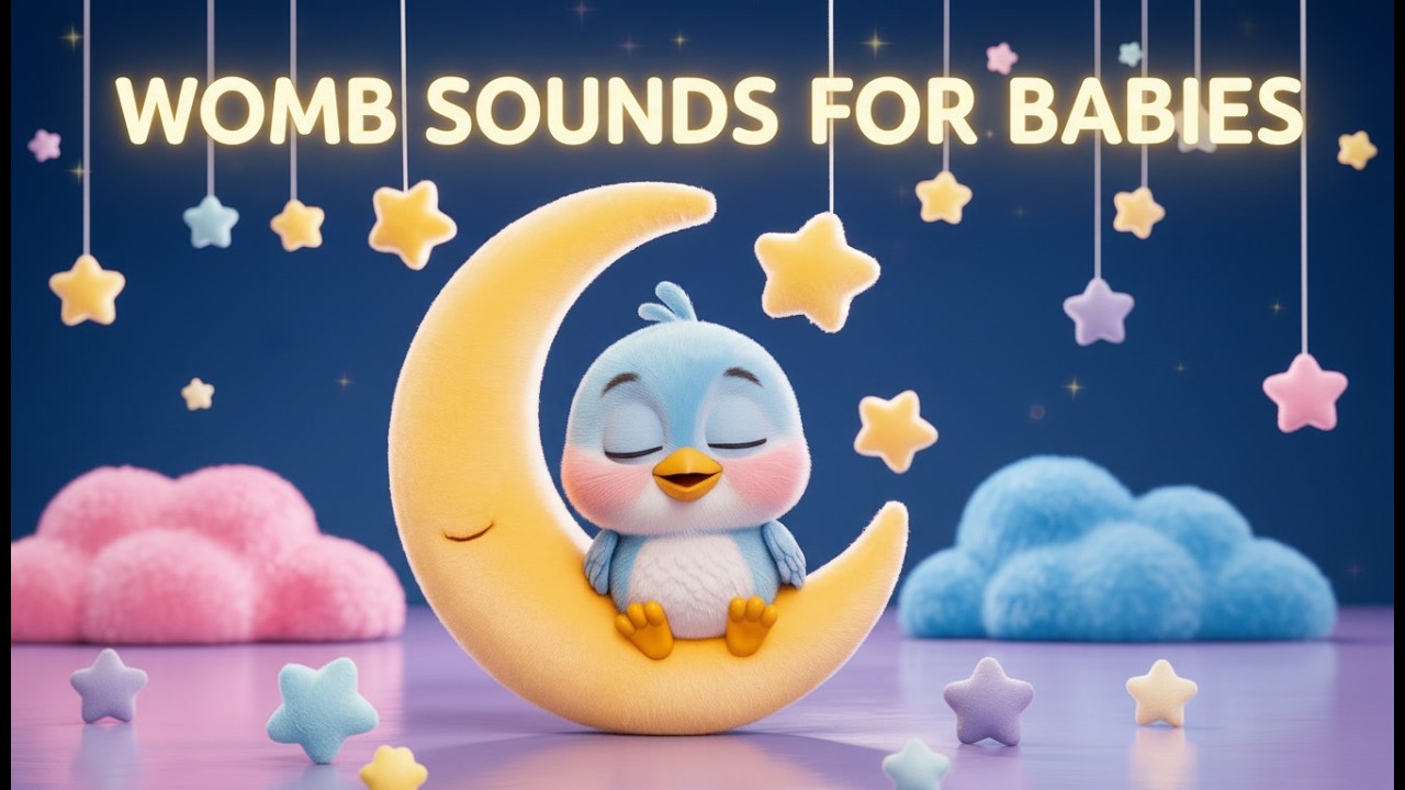 Womb Sounds for Babies (8 Hours) 👶 Baby Heartbeat Sleep Sound
