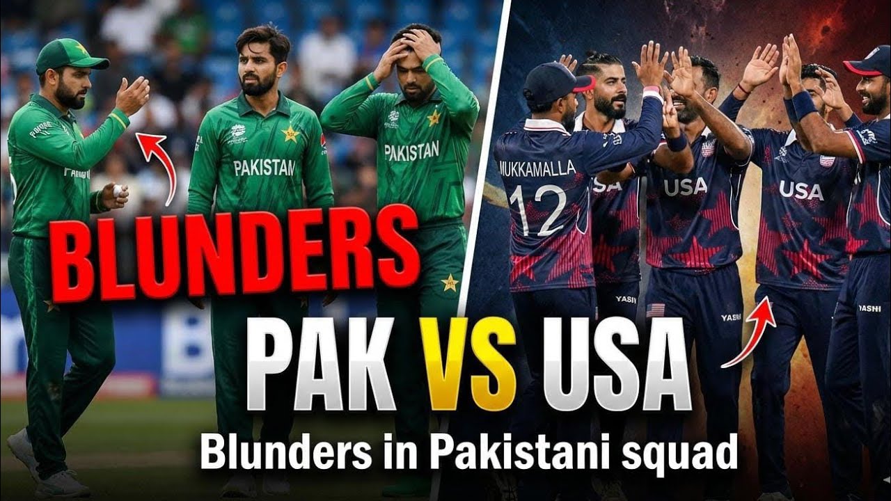 Pakistan vs USA ll Blunders in Pakistani squad 