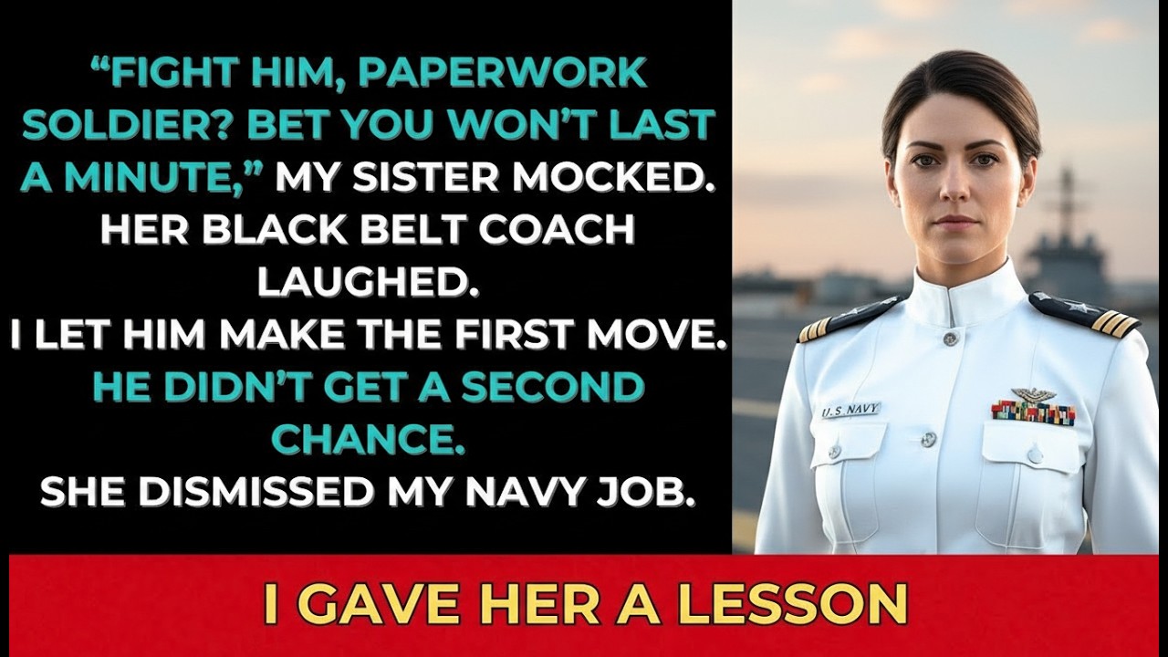 My Sister Mocked My ‘Paperwork Job’ And Dared Me to Spar — Then I Took Down Her Black Belt Coach