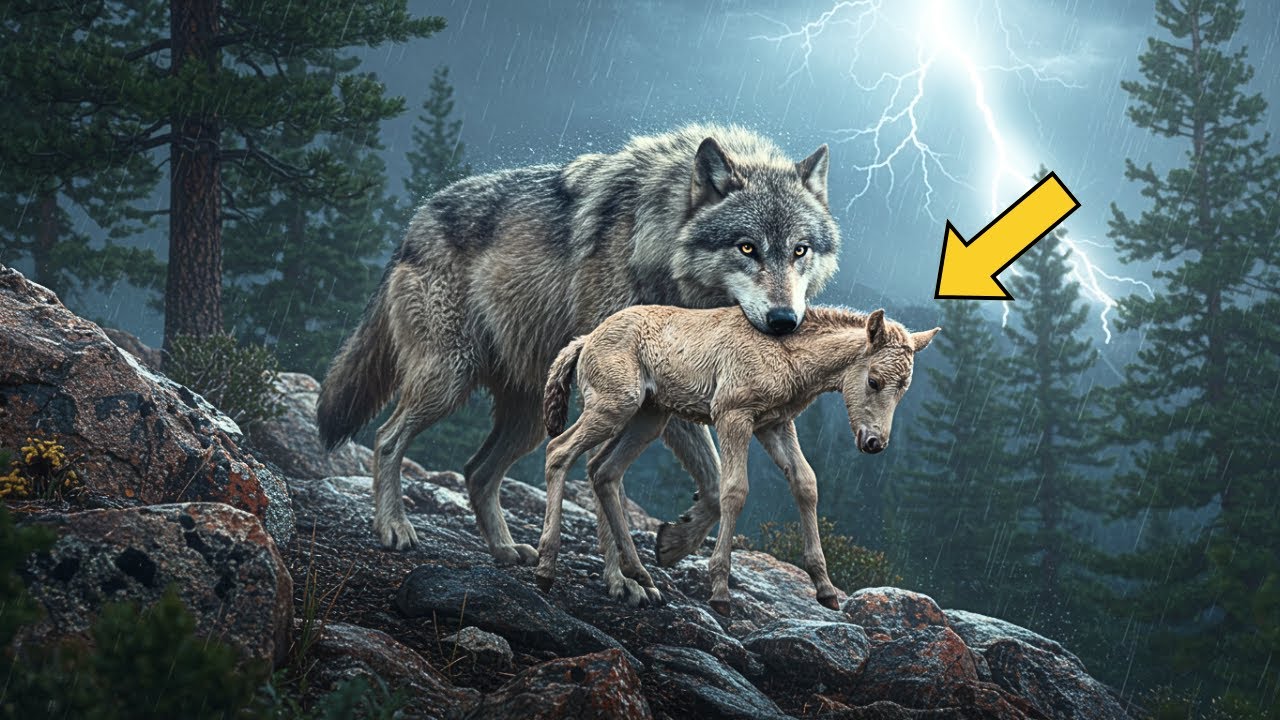 Wolf Kidnaps Mustang Foal — What Happens Next Will Shock You