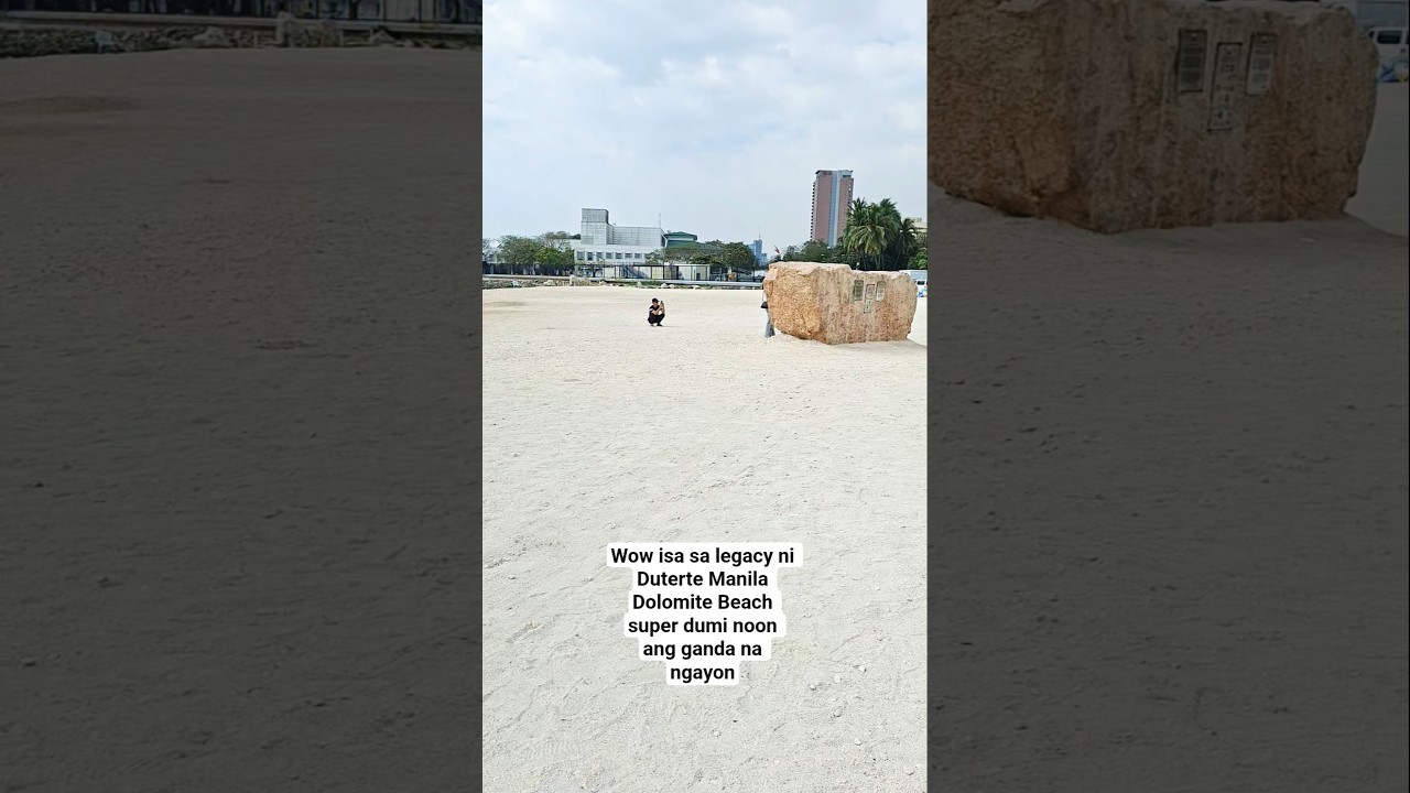 wow isa sa legacy ni duterte manila dolomite beach super dumi noon ang ganda na ngayon