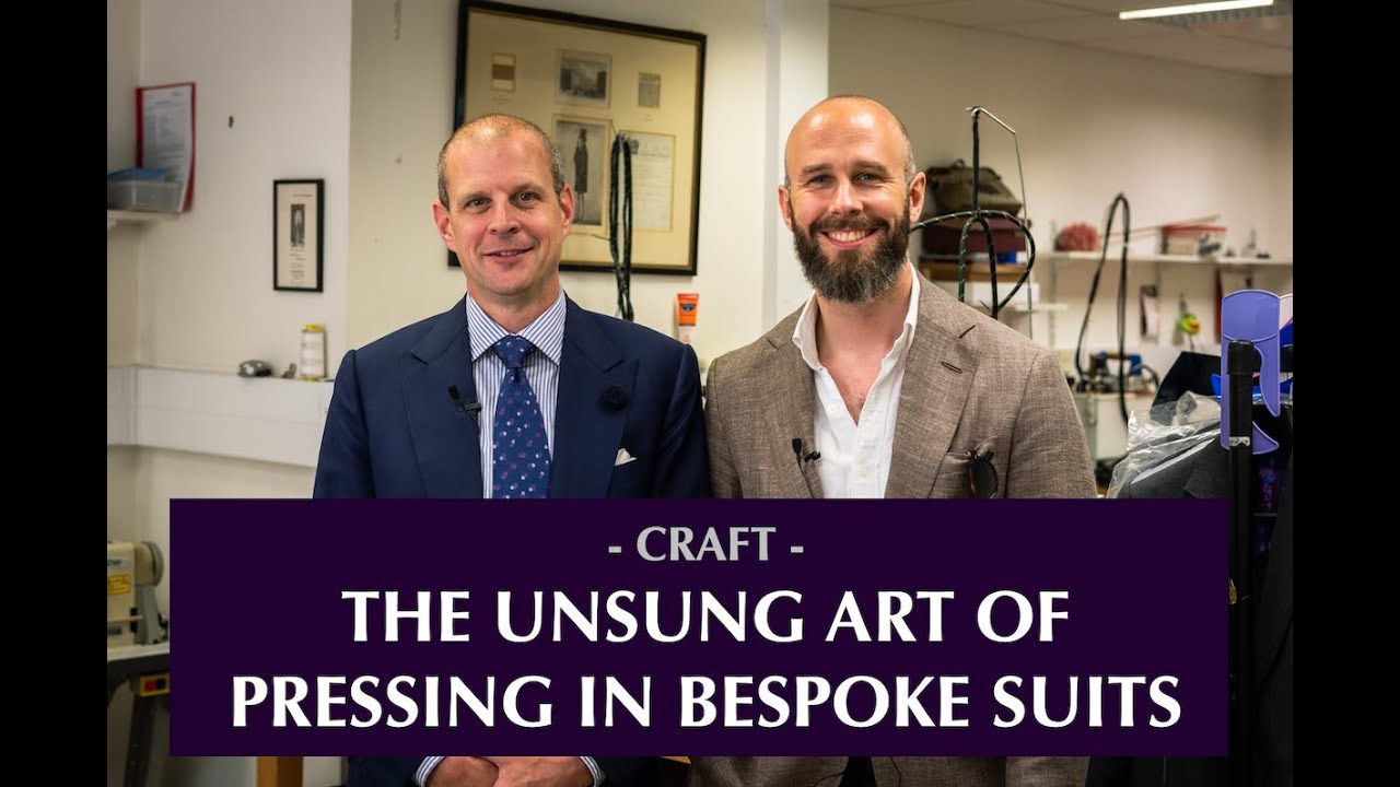 The art of pressing in bespoke tailoring