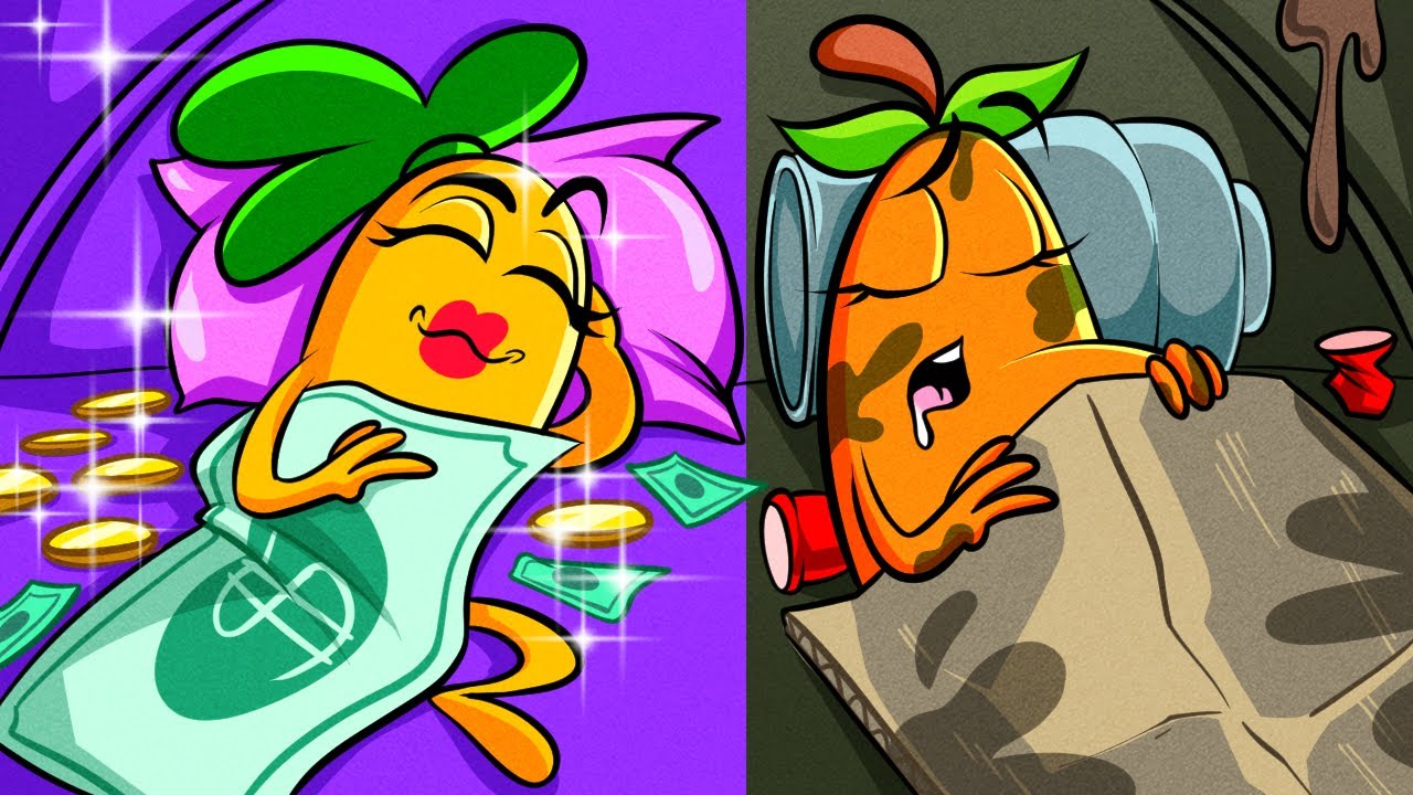 Le camping pour les riches et le camping pour les pauvres par Pear Couple