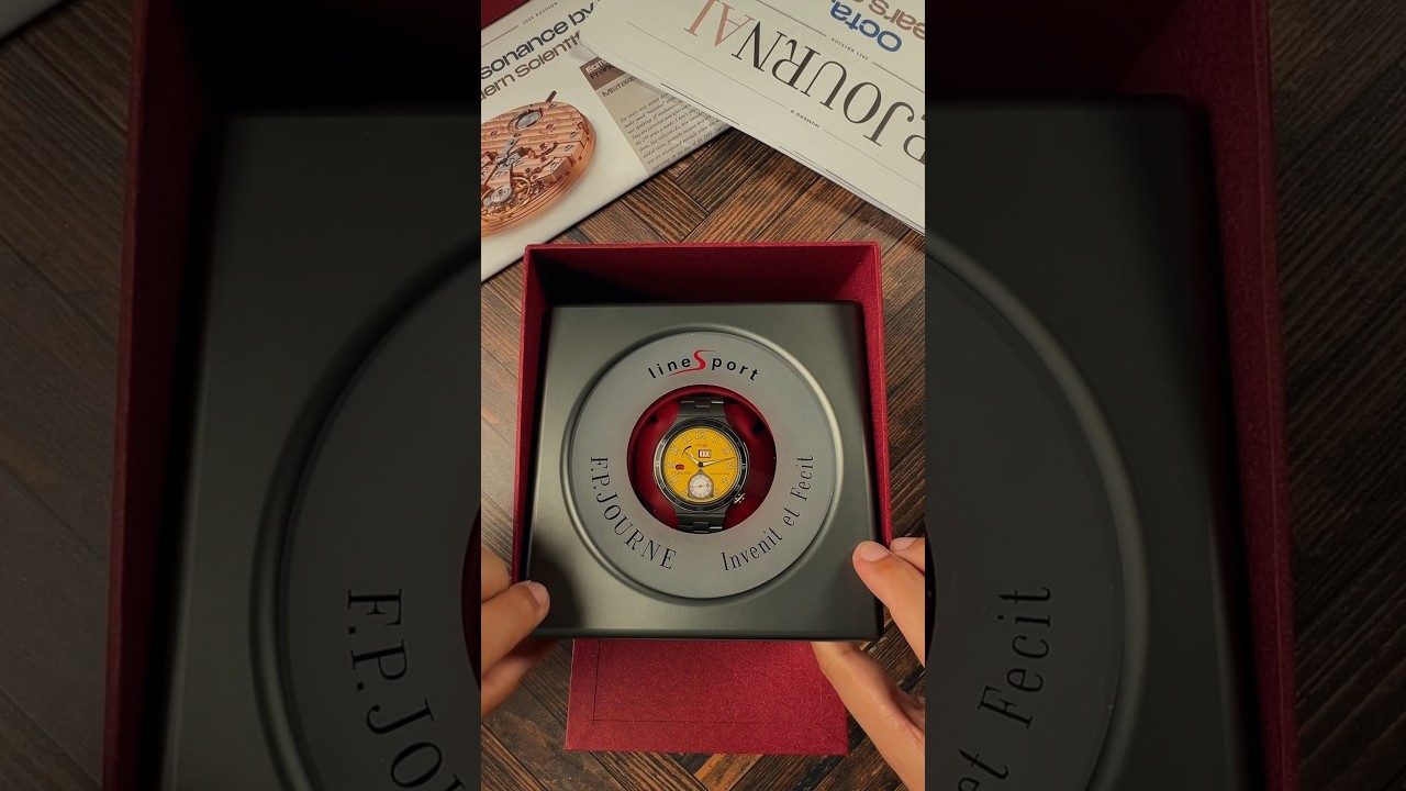 UNBOXING FP Journe LineSport Titanium Yellow Dial !