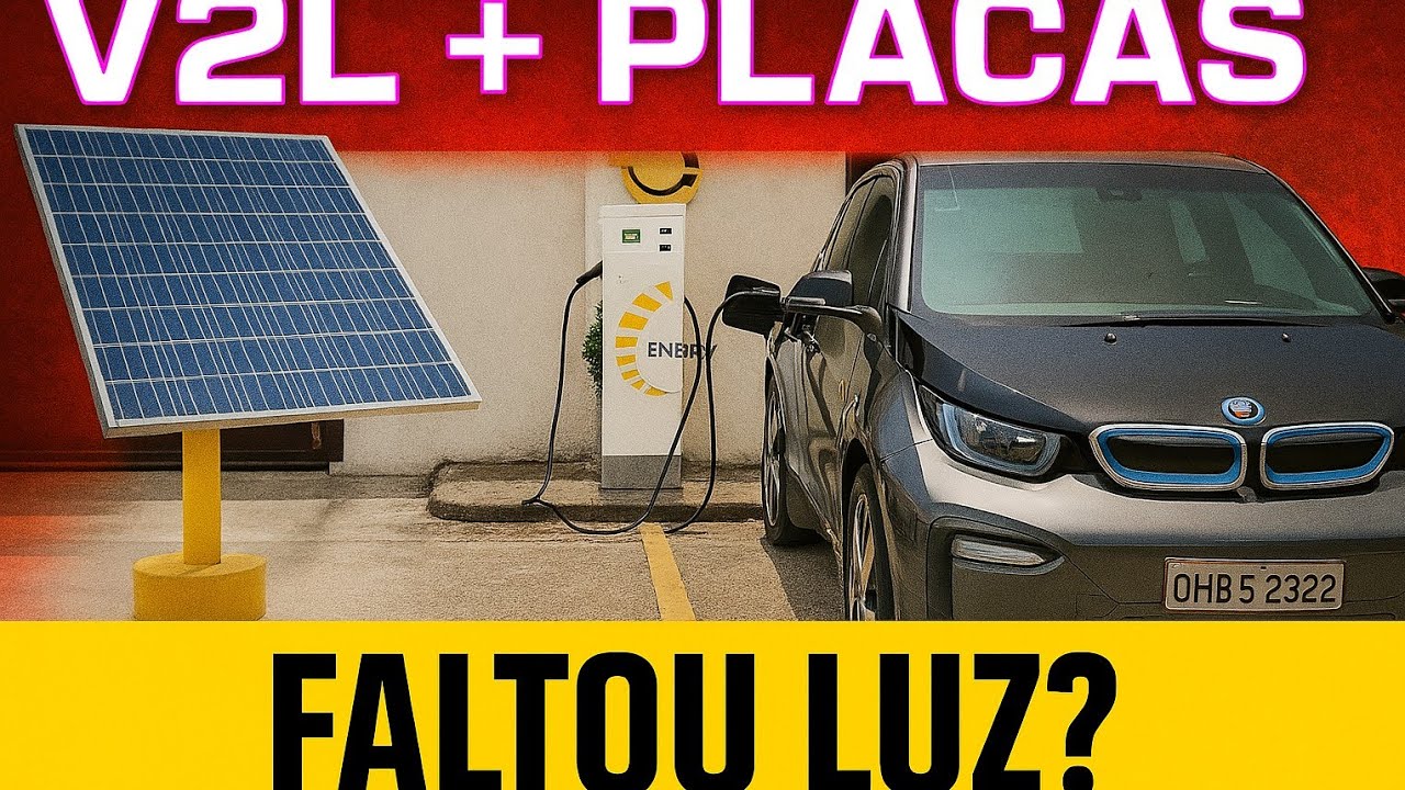 SEM LUZ? Veja Como CARRO ELÉTRICO e V2L Podem Salvar Você com ENERGIA SOLAR!