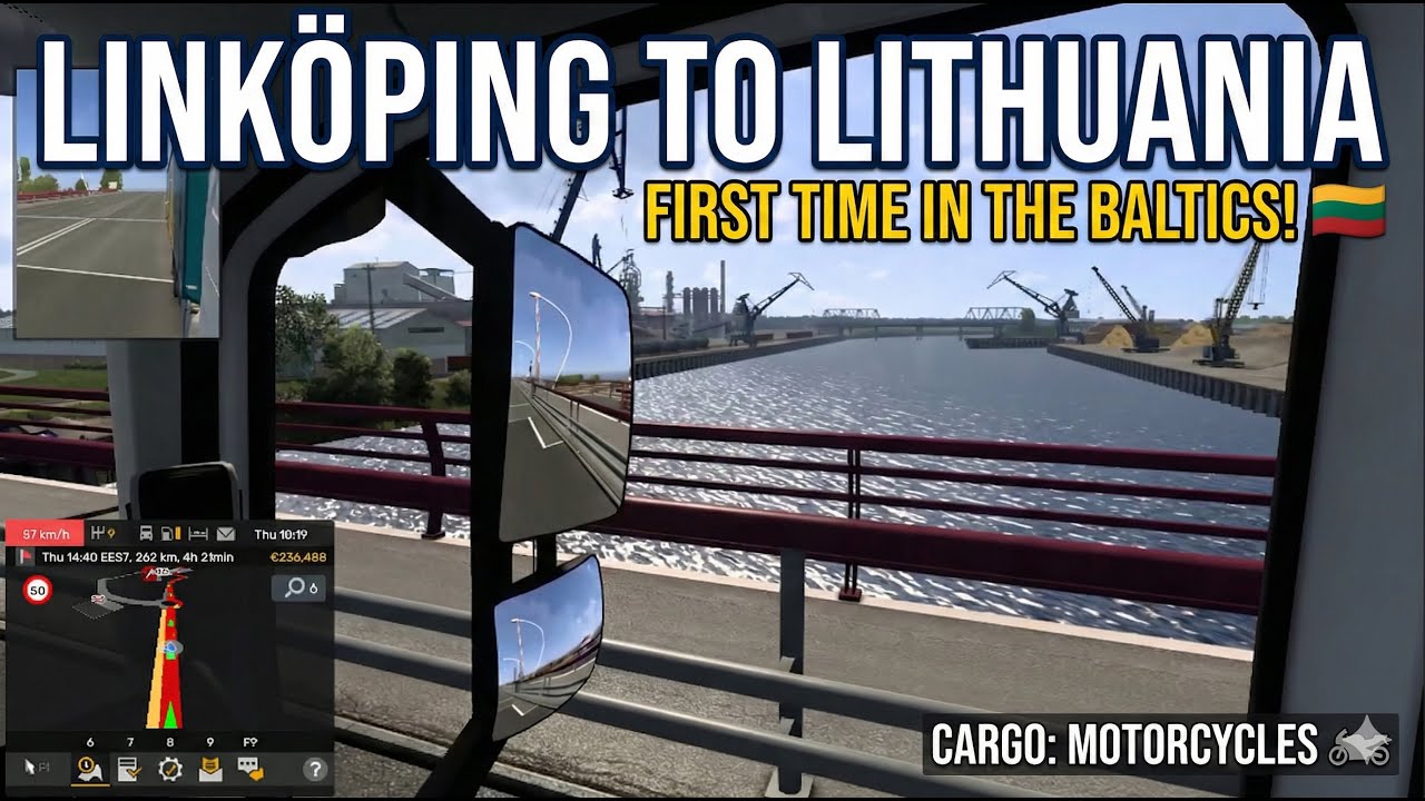 First Time in Lithuania!  Trucking from Sweden to the Baltics (Linköping to Šiauliai)