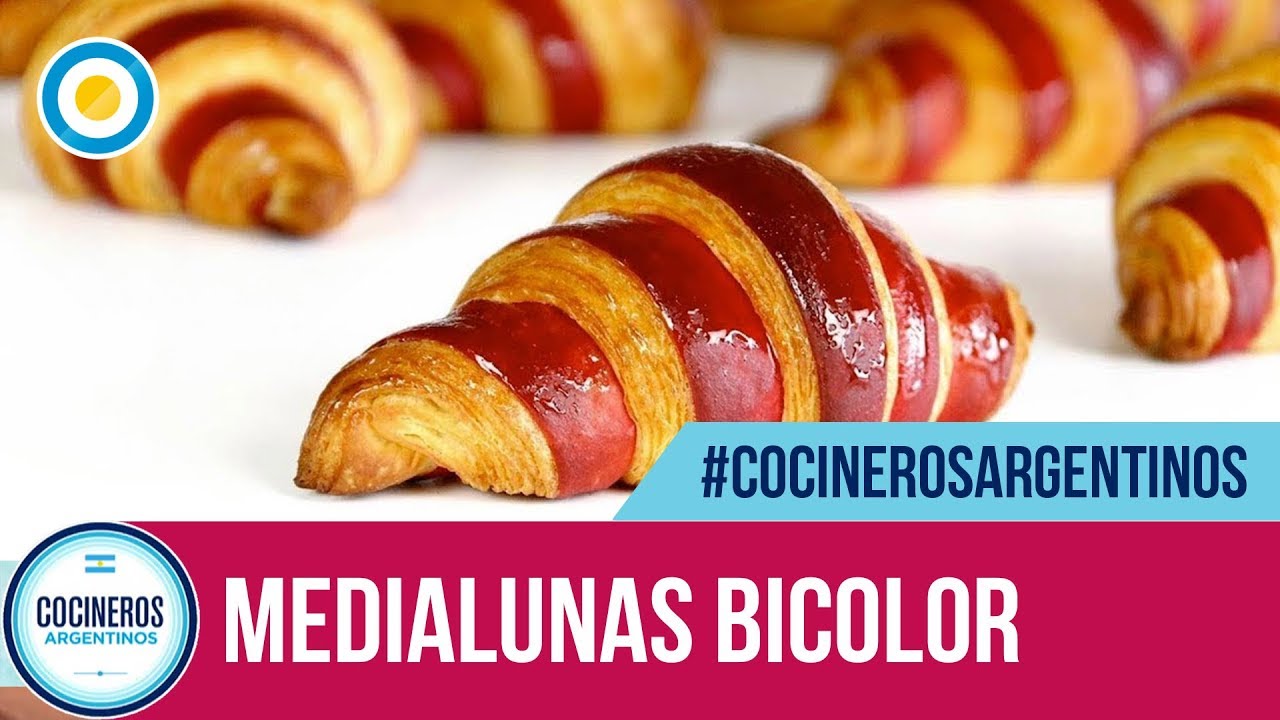 Medialunas bicolor en Cocineros Argentinos