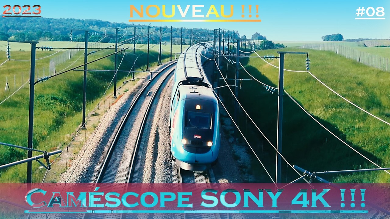 PONT de PISY et SOUS-STATION de PISY vu depuis mon NOUVEAU caméscope!!! | High Speed Train: #08