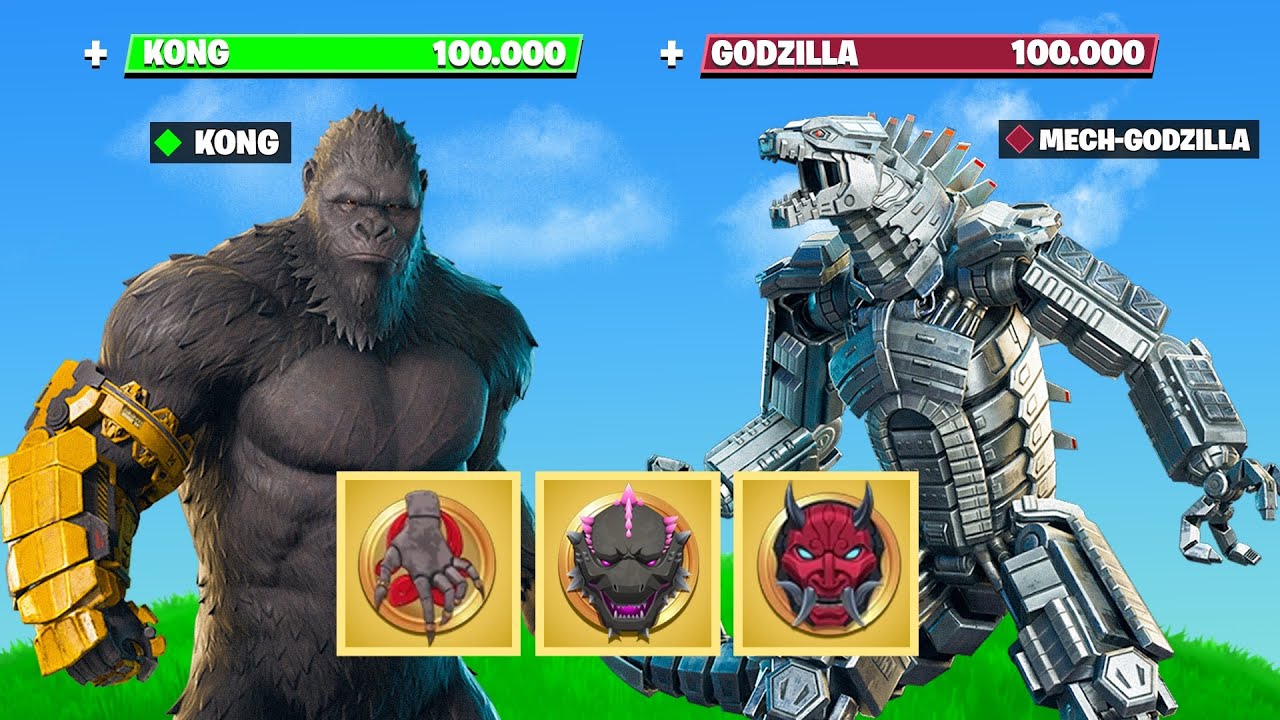 KONG x MECHAGODZILLA CHALLENGE w Fortnite