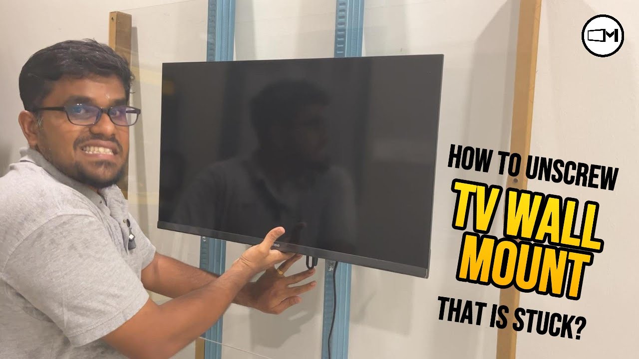 How to Unscrew TV Wall Mount That is Stuck to the Wall? | Remove TV