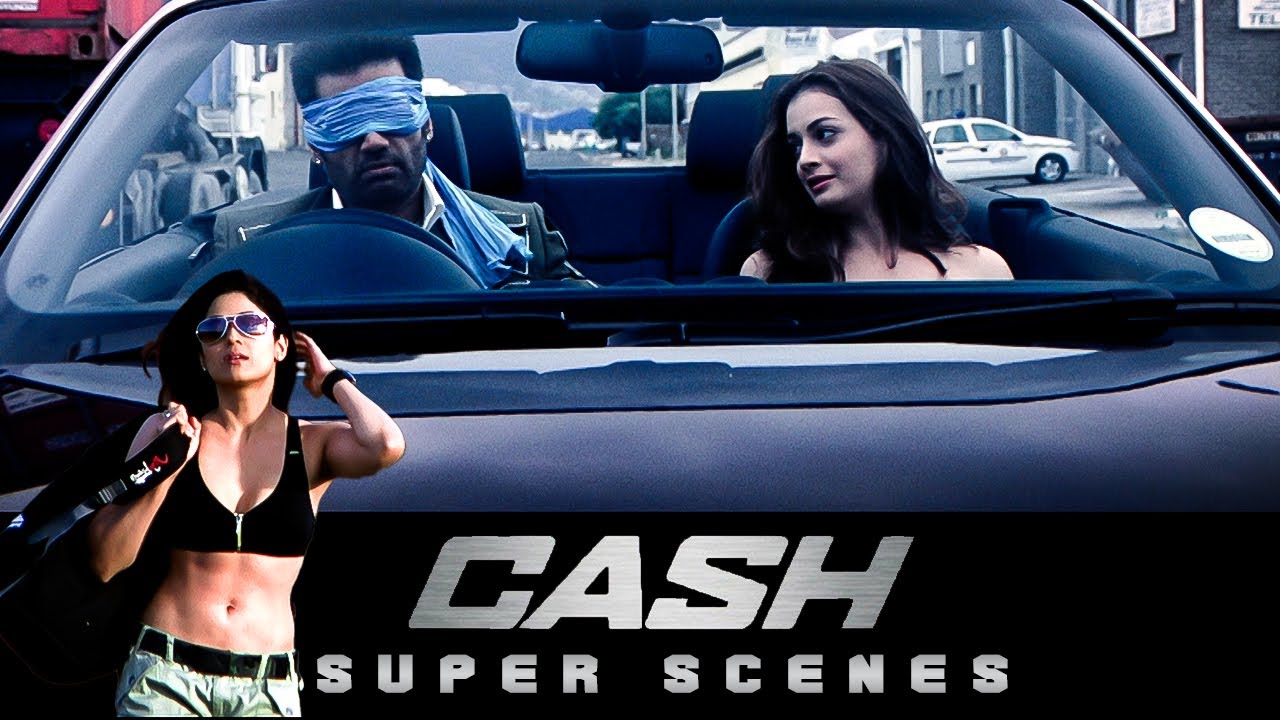 Cash Super Scenes | Watch how Sunil Shetty drives the car blindfolded! | Ajay Devgn | Sunil Shetty