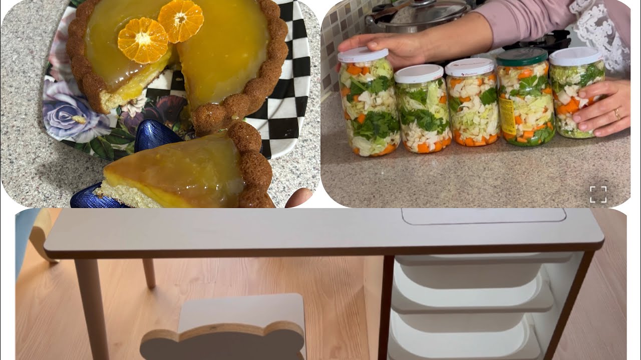 ASEL’in YENİ ÇALIŞMA MASASI📚KARIŞIK TURŞU YAPIMI🥒MANDALIN SOSLU TARTKEK🥮ZAMANLA YARIŞIYORUM RESMEN 😅