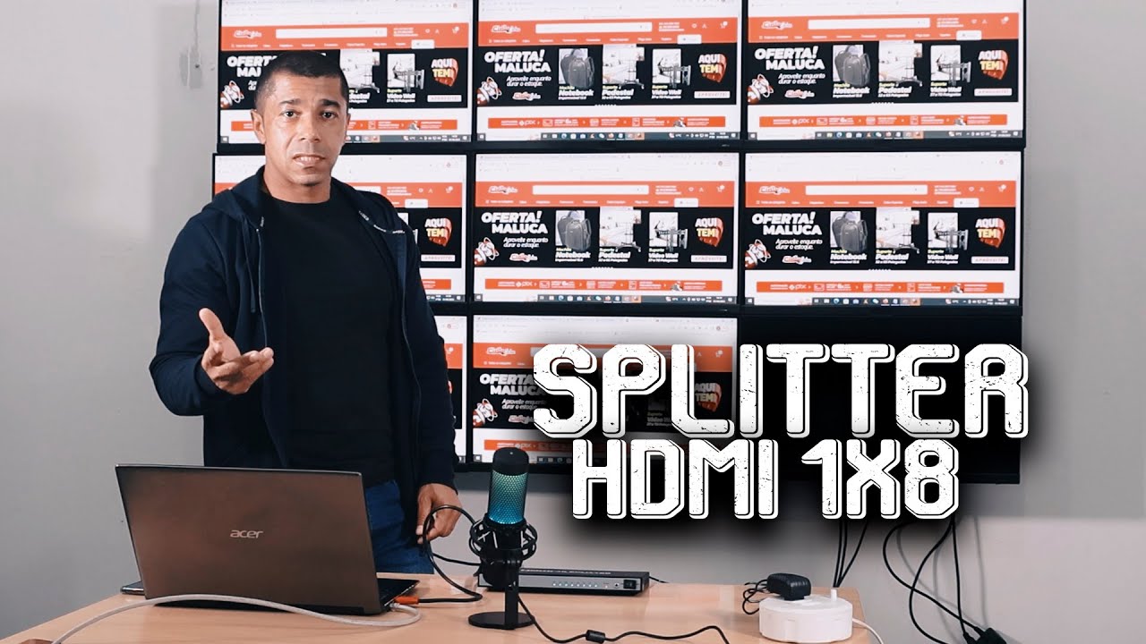 Splitter HDMI 1X8 Saídas