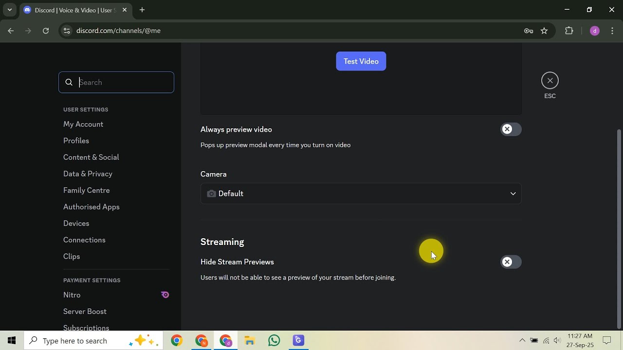 Как сделать видеозвонок в Discord