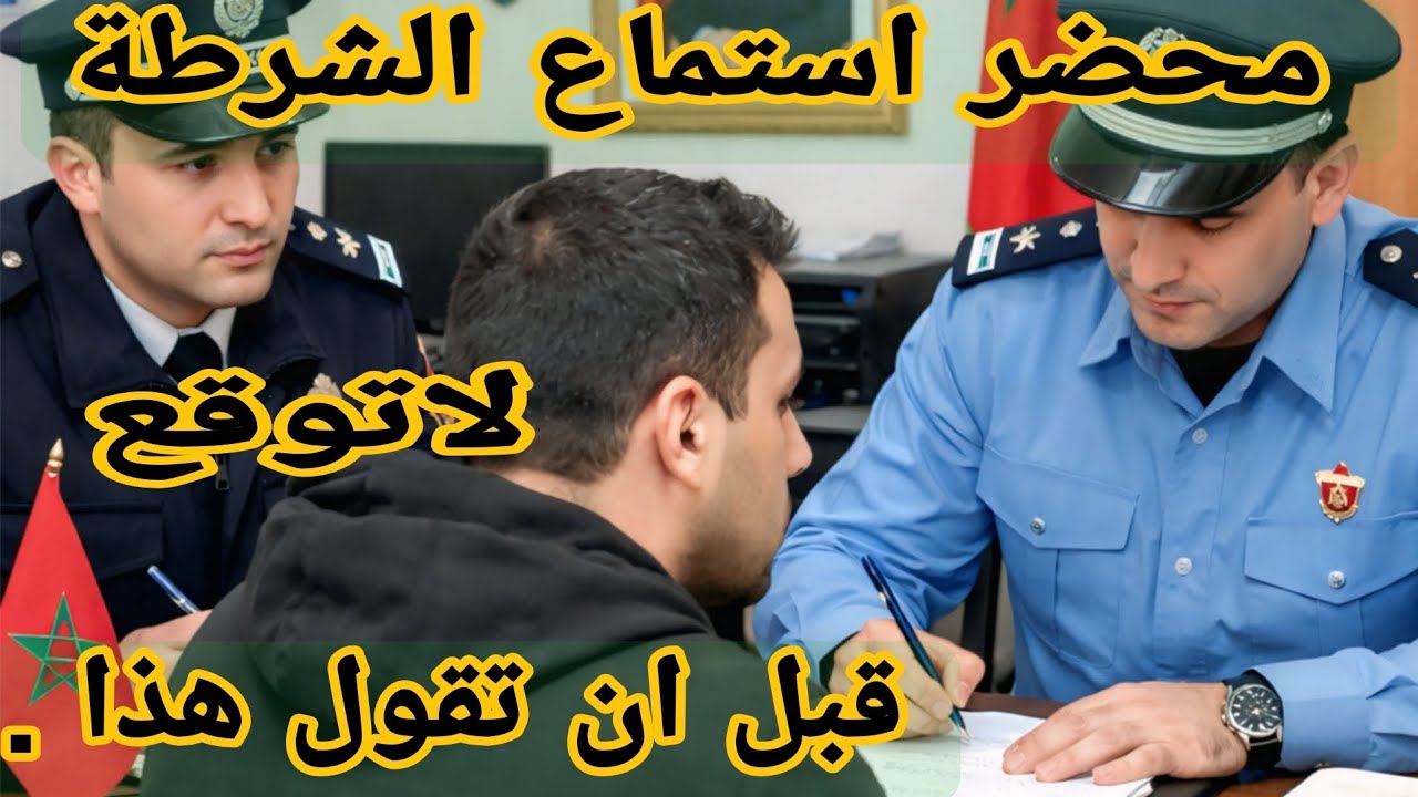 🚨 ٱلتَّوْقِيعُ عَلَىٰ مَحْضَرِ ٱلشُّرْطَةِ بِهٰذِهِ ٱلطَّرِيقَةِ يُعَرِّضُكَ لِـ....! اِنْتَبِهْ.