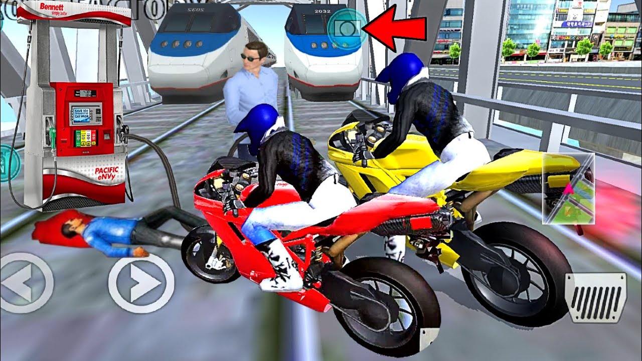 Super BIKE VS Bullet Train - 3d driving class game video - bike vs train game - bike race - game