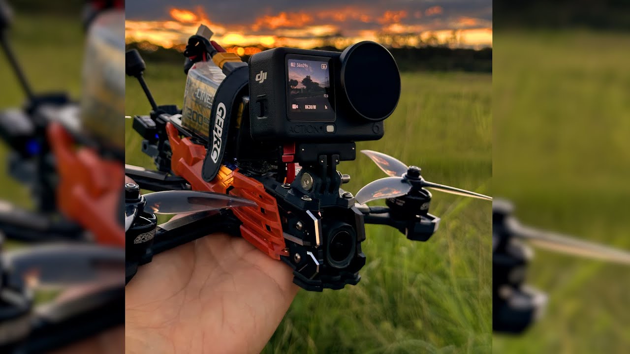 V-Log Teste DJI ACTION 6 FPV Drone Shot 8k