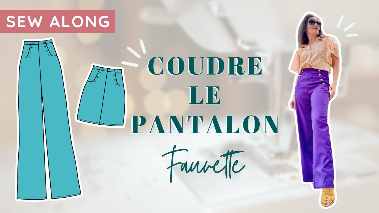 Tuto couture | Coudre un pantalon à pont (short, jupe, salopette)