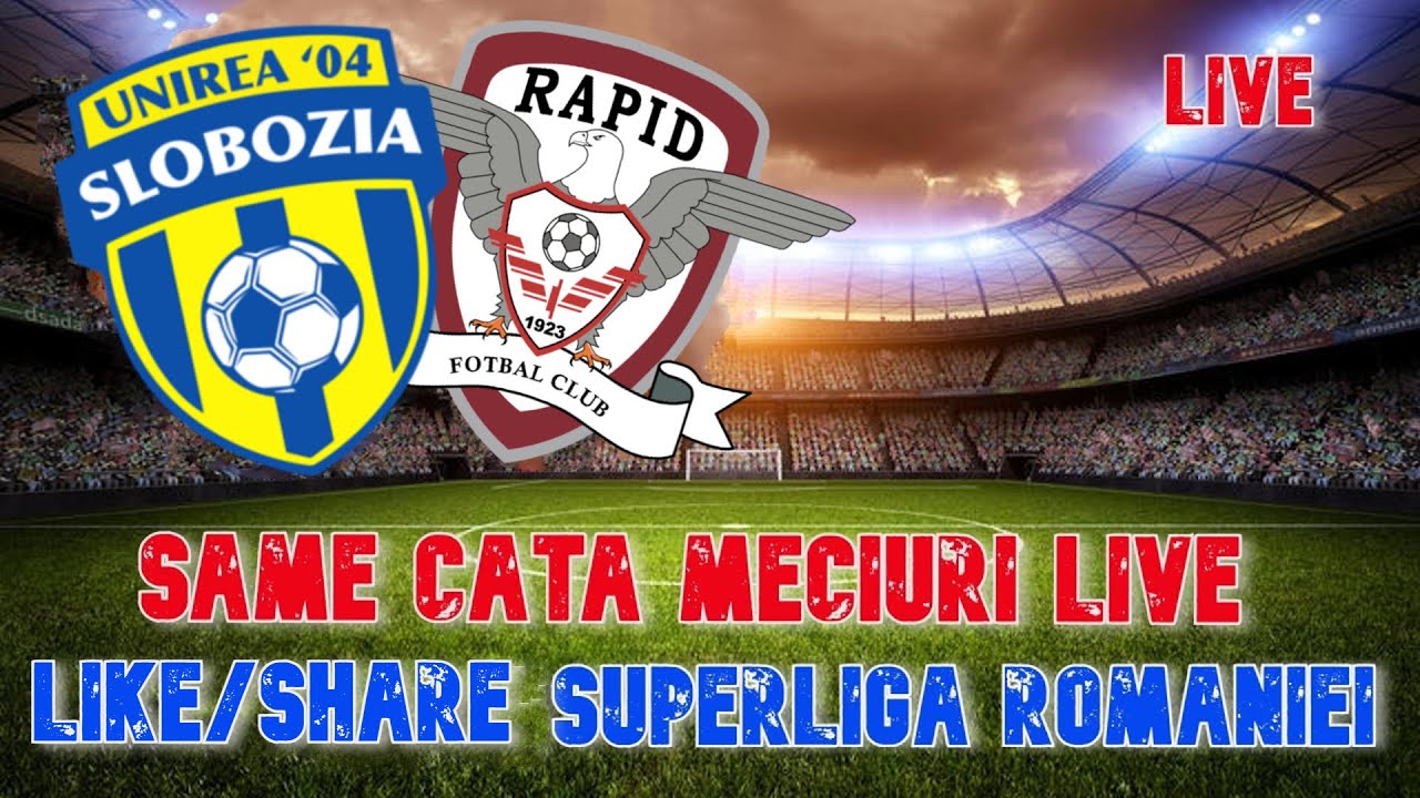 LIVE 🔴 UNIREA SLOBOZIA - RAPID BUCURESTI  🔴 #SUPERLIGA  #ROMANIEI   #MECIURILIVEAUDIO