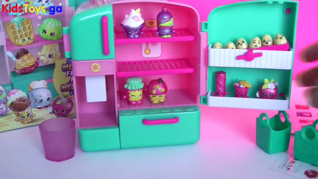 Season 3 SHOPKINS So Cool Metallic Fridge Playset Review - Play-Doh Mountain of Colour