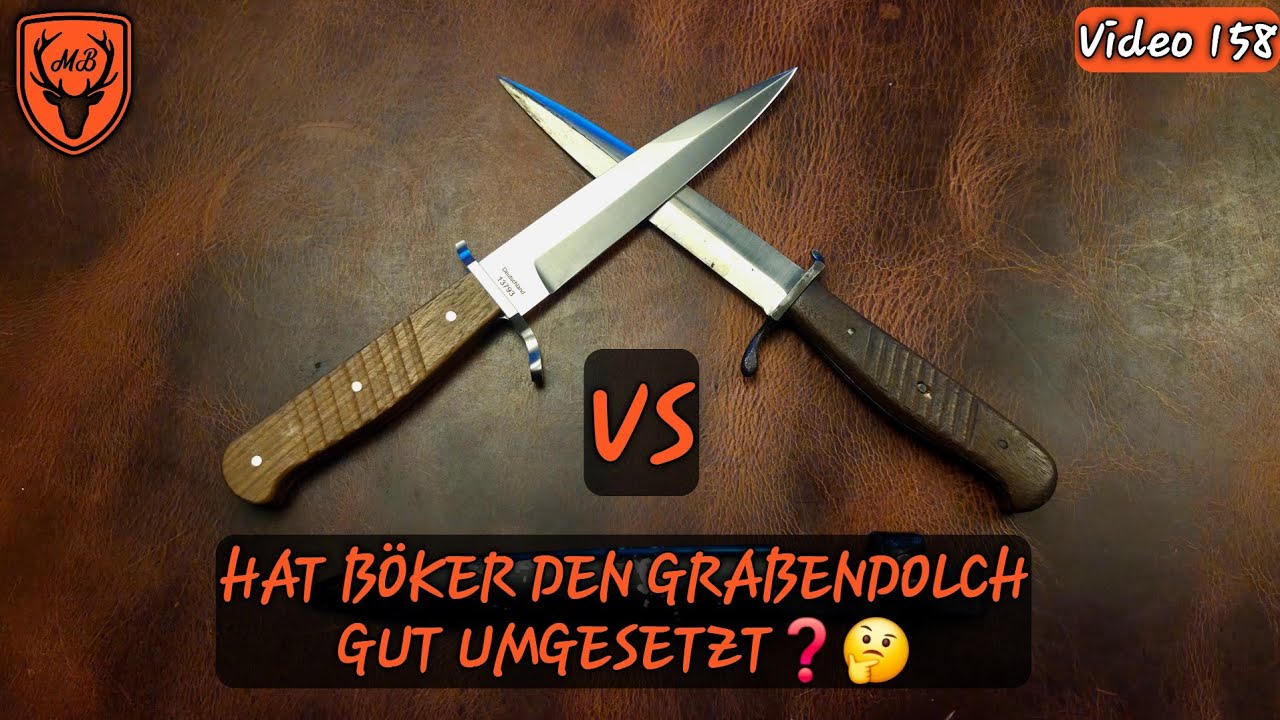 Böker Solingen Grabendolch (2025) VS das Orginal aus 1915 / #knifetalk #ww1 @BokerDeSolingen 