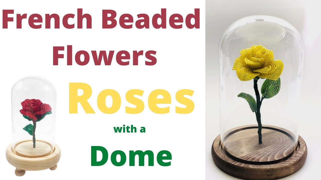 French Beaded Flowers Rose