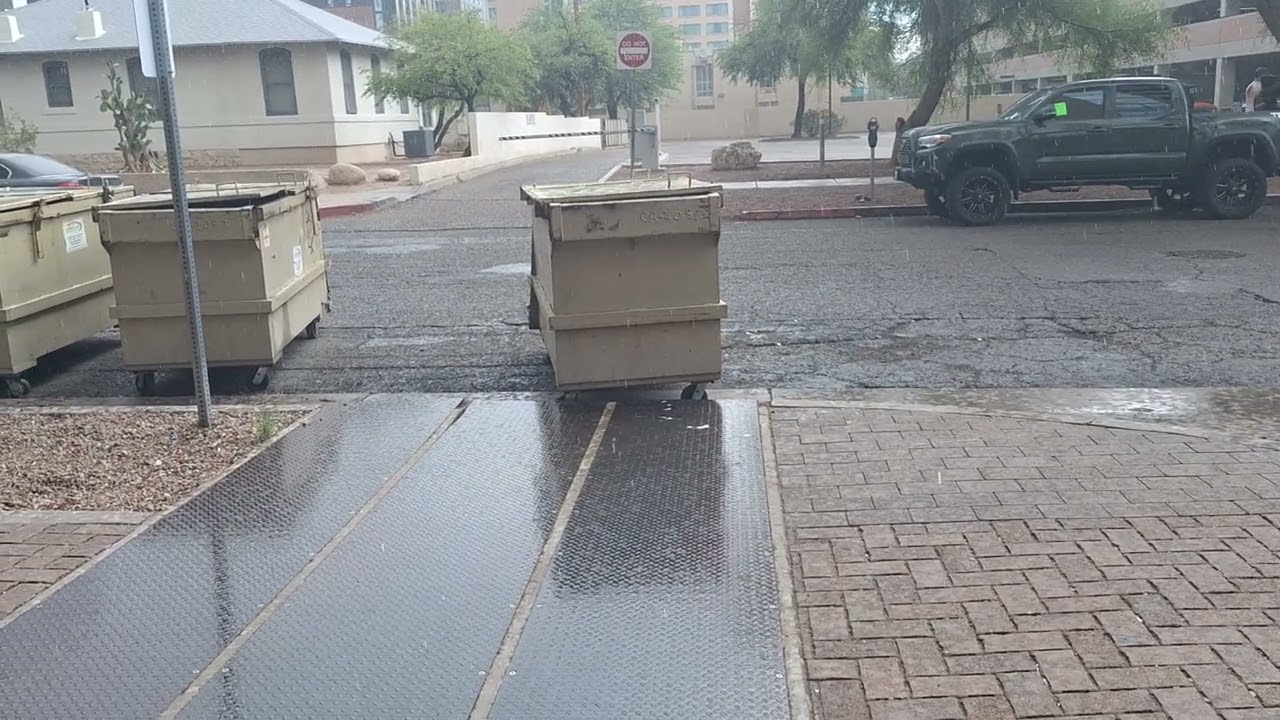 Quick Monsoon Storm in Tucson, September 27, 2025