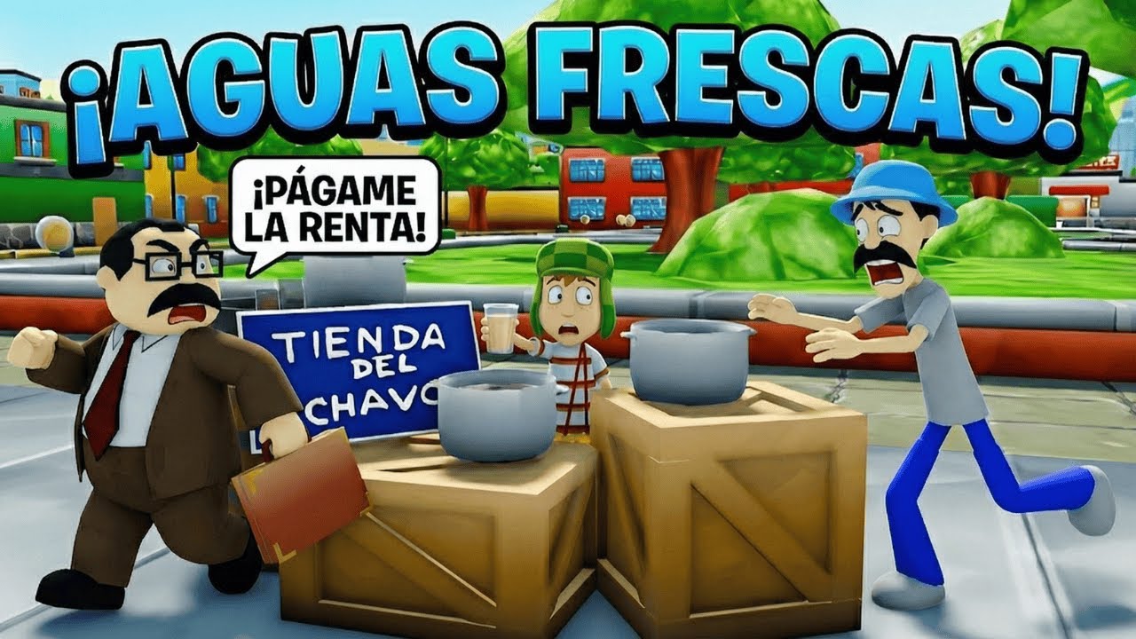 El Chavo vende AGUAS FRESCAS en Roblox | Roleplay