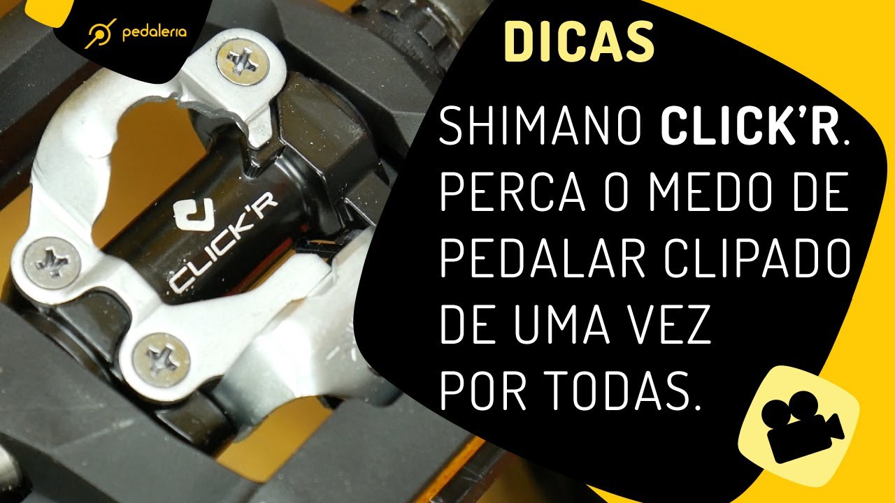 Pedal click'r, o pedal de encaixe que te faz perder o medo de pedalar com os pés presos.PEDALERIA
