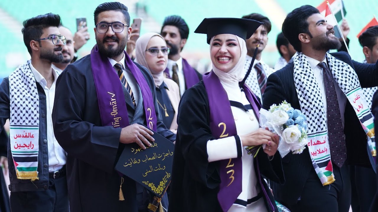 مراسيم  تخرج طلبة جامعة البصرة  دفعة ( طـ ـو فـ ـان الأقـ ـصى ) الدورة 56   تصوير الجوي