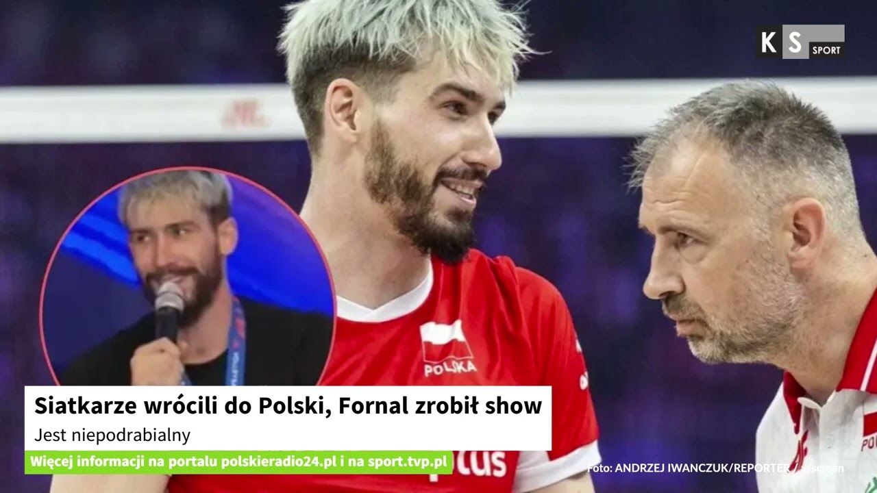 Siatkarze wrócili do Polski, Fornal zrobił show. Jest niepodrabialny [KS Sport]