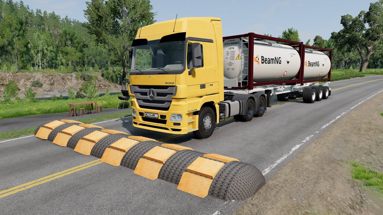 Trucks vs SpeedBump #75 - BeamNG.Drive