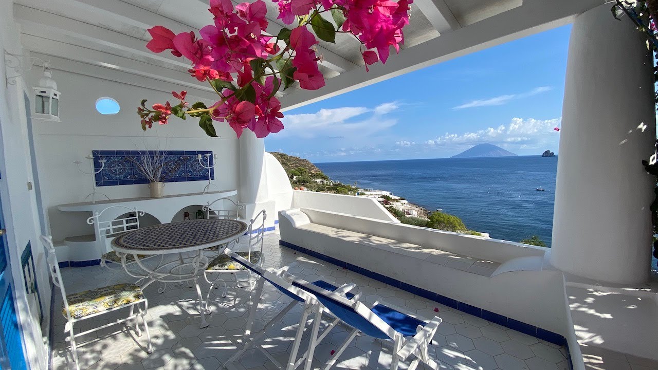 Mediterranean Island of Panarea Home For Sale with Beautiful Views of Stromboli