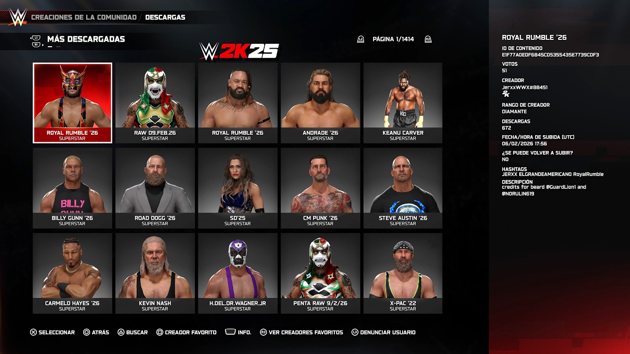 WWE 2K25: COMMUNITY CREATIONS (DAY 337- 343) (06th Feb- 12th Feb) | CREACIONES DE LA COMUNIDAD